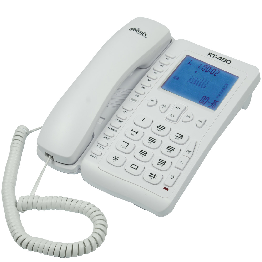 Телефон Ritmix RT-490 (White) аналоговый