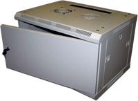 Телекоммуникационный шкаф TWT настенный серии #39;PRO#39; с металлической дверью TWT-CBW2-4U-6x4-M