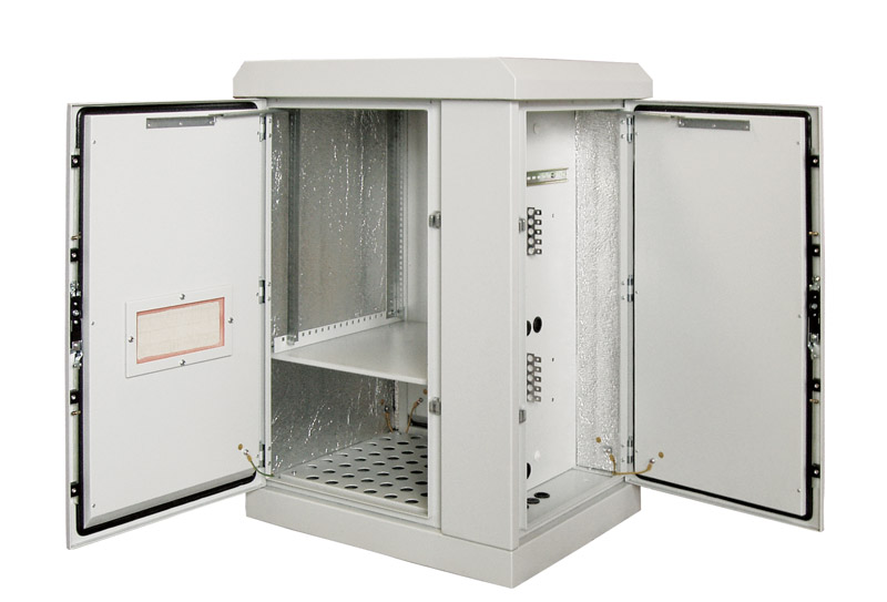 Шкаф уличный всепогодный напольный 6U (800х800) ШТВ-2-6.8.8-4АА3