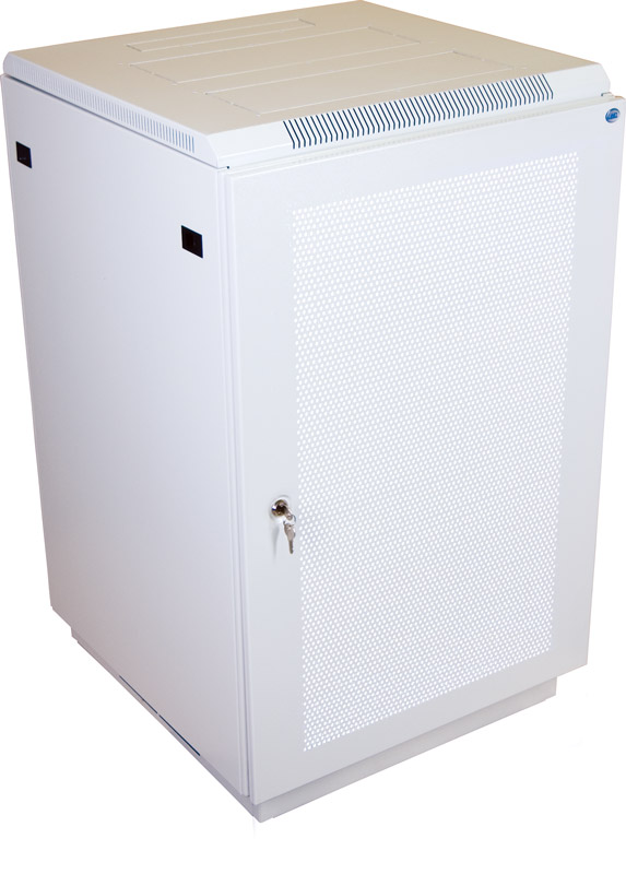Шкаф телекоммуникационный напольный 18U (600x600) дверь перфорированная ШТК-М-18.6.6-4ААА