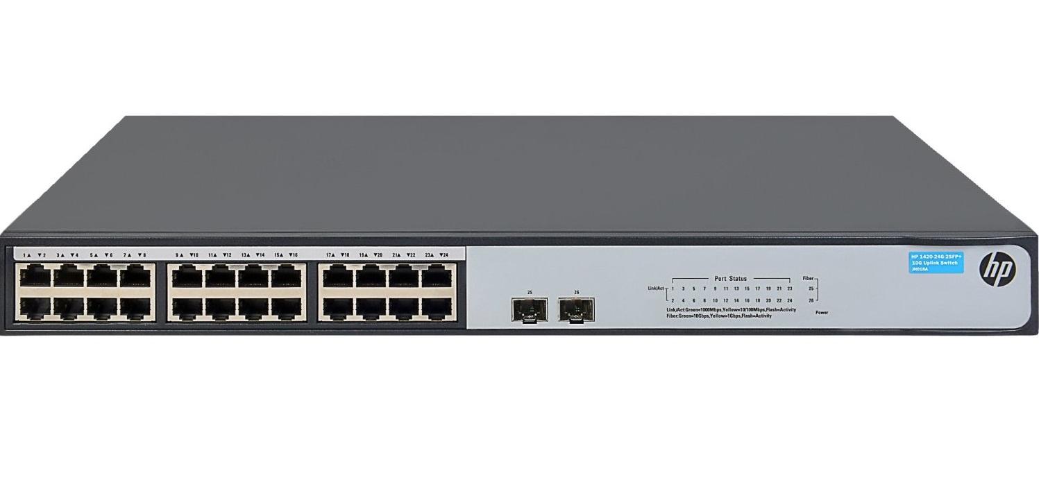 Коммутатор HP 1420-24G-2SFP+ 10G Uplink Switch JH018A