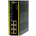Symanitron SWD-62F - Промышленные 8-портовые неуправляемые Ethernet коммутаторы с 2 оптическими портами