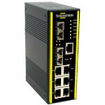 Symanitron SWM-62GF - Промышленные 8-портовые управляемые Ethernet коммутаторы с 2 гигабитными оптическими портами