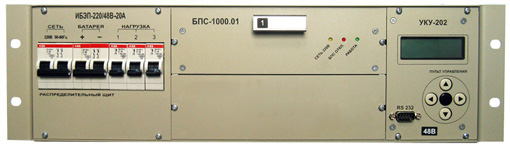 ИБЭП Форпост -220/48В-40А-1/2(1000)-3U-PР